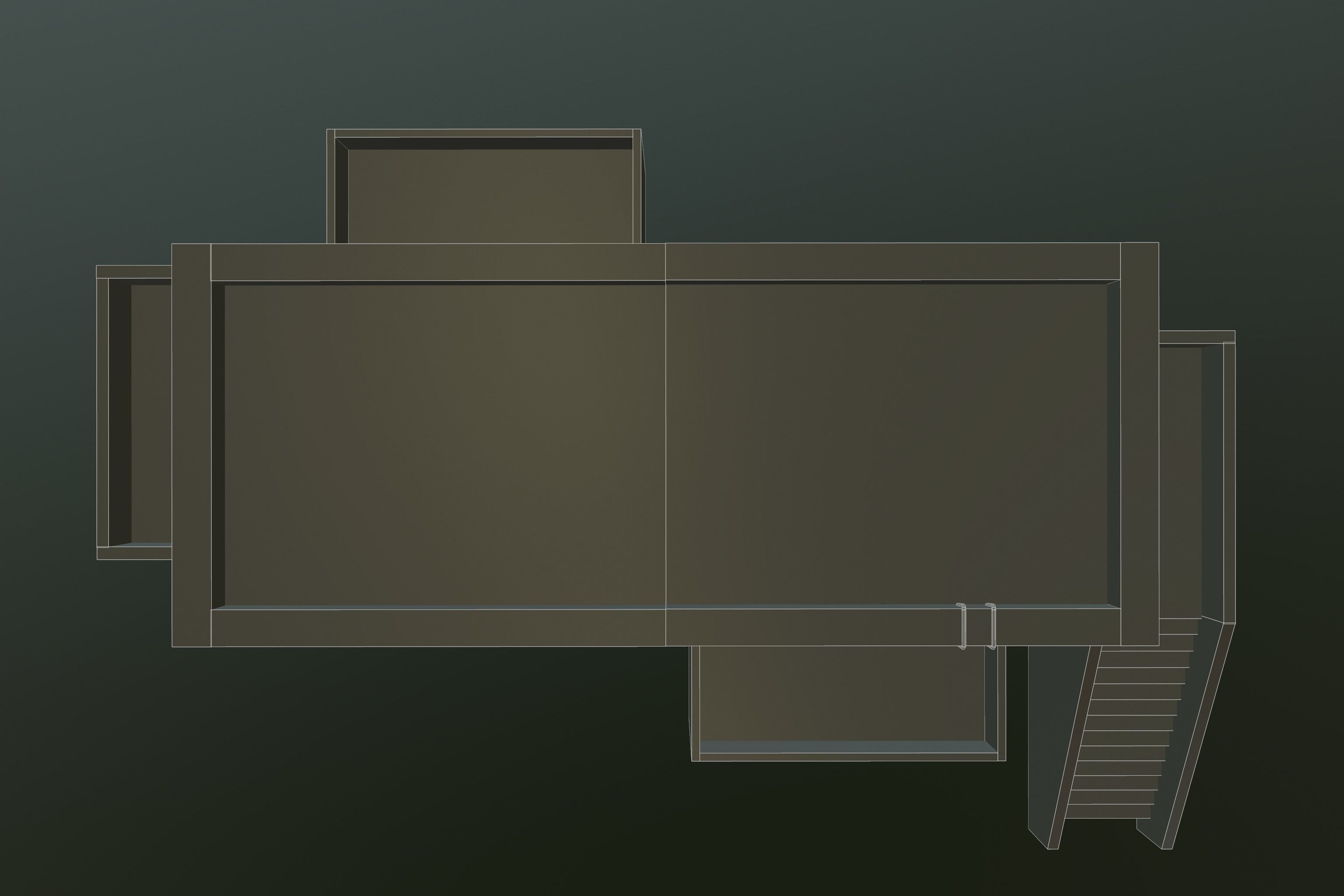 ABBANDONED BUILDING 01 Low-poly 3D model_23