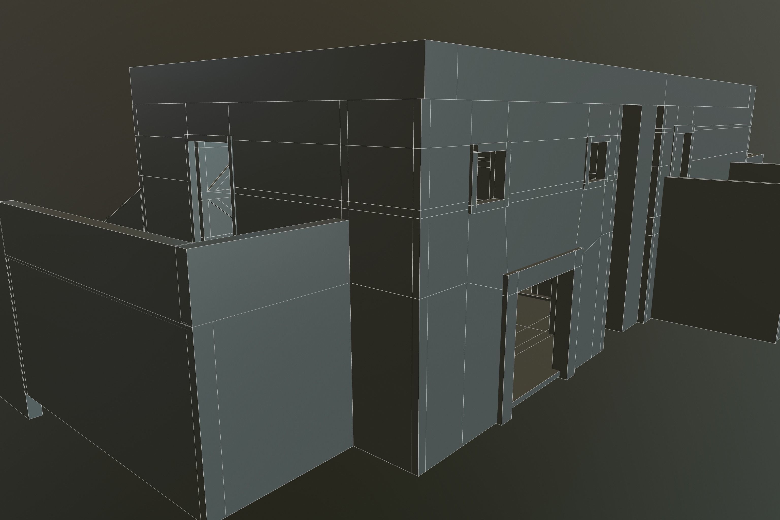 ABBANDONED BUILDING 01 Low-poly 3D model_19