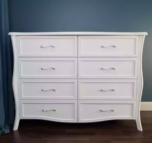 White Nightstand Large 