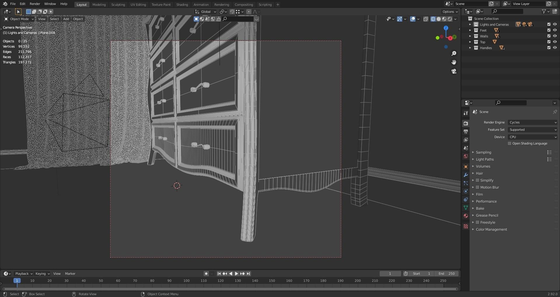 White Nightstand Large  3D model_9