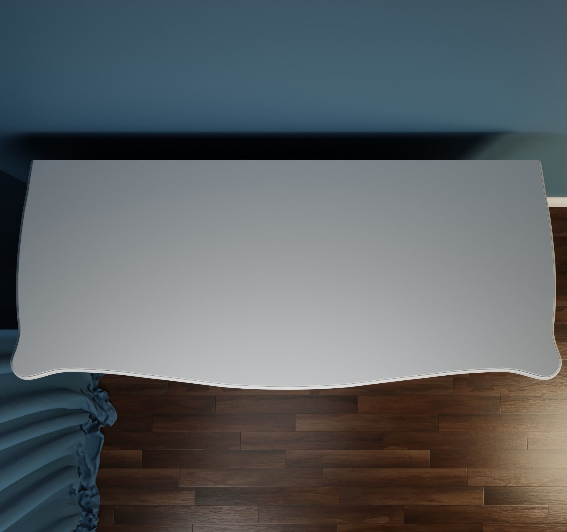 White Nightstand Large  3D model_5