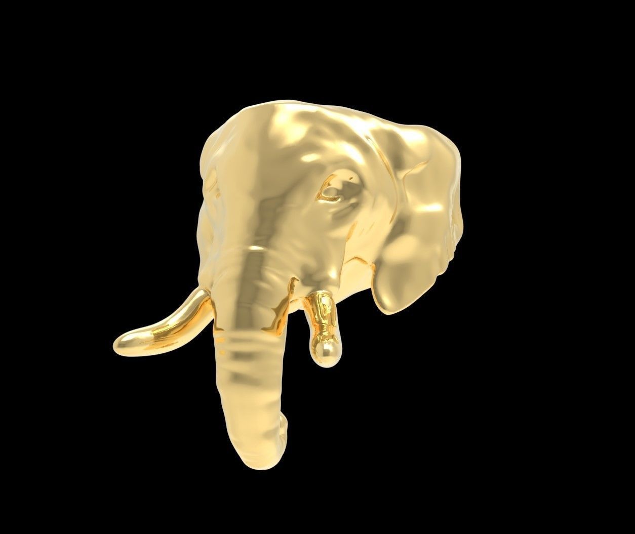 Ring Elephant original 3D print model_1