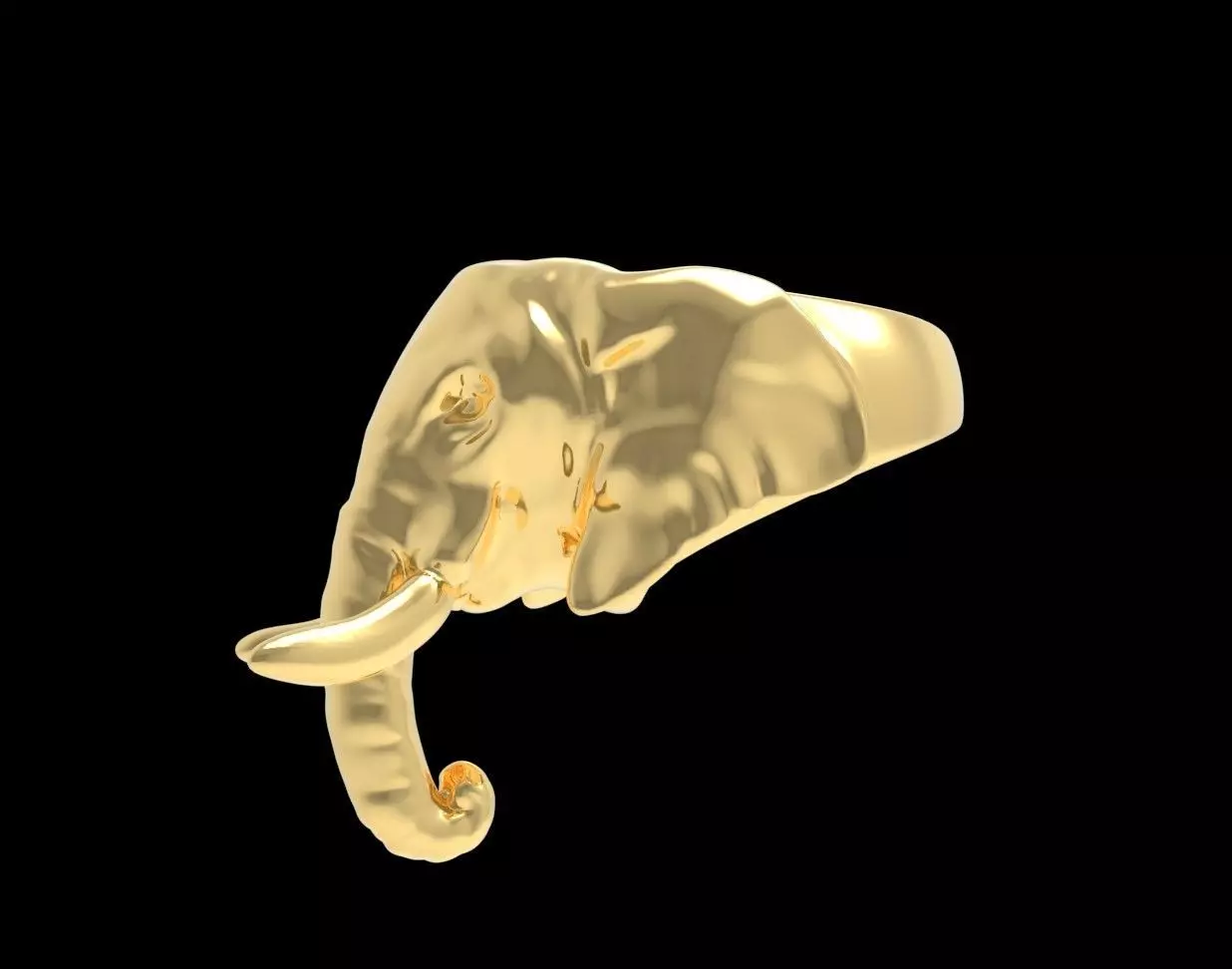 Ring Elephant original 3D print model_0