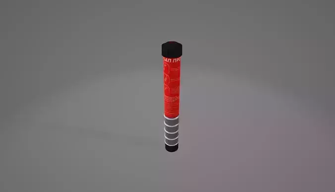Portable fire extinguishing aerosol generator Protekt Low-poly 3D model