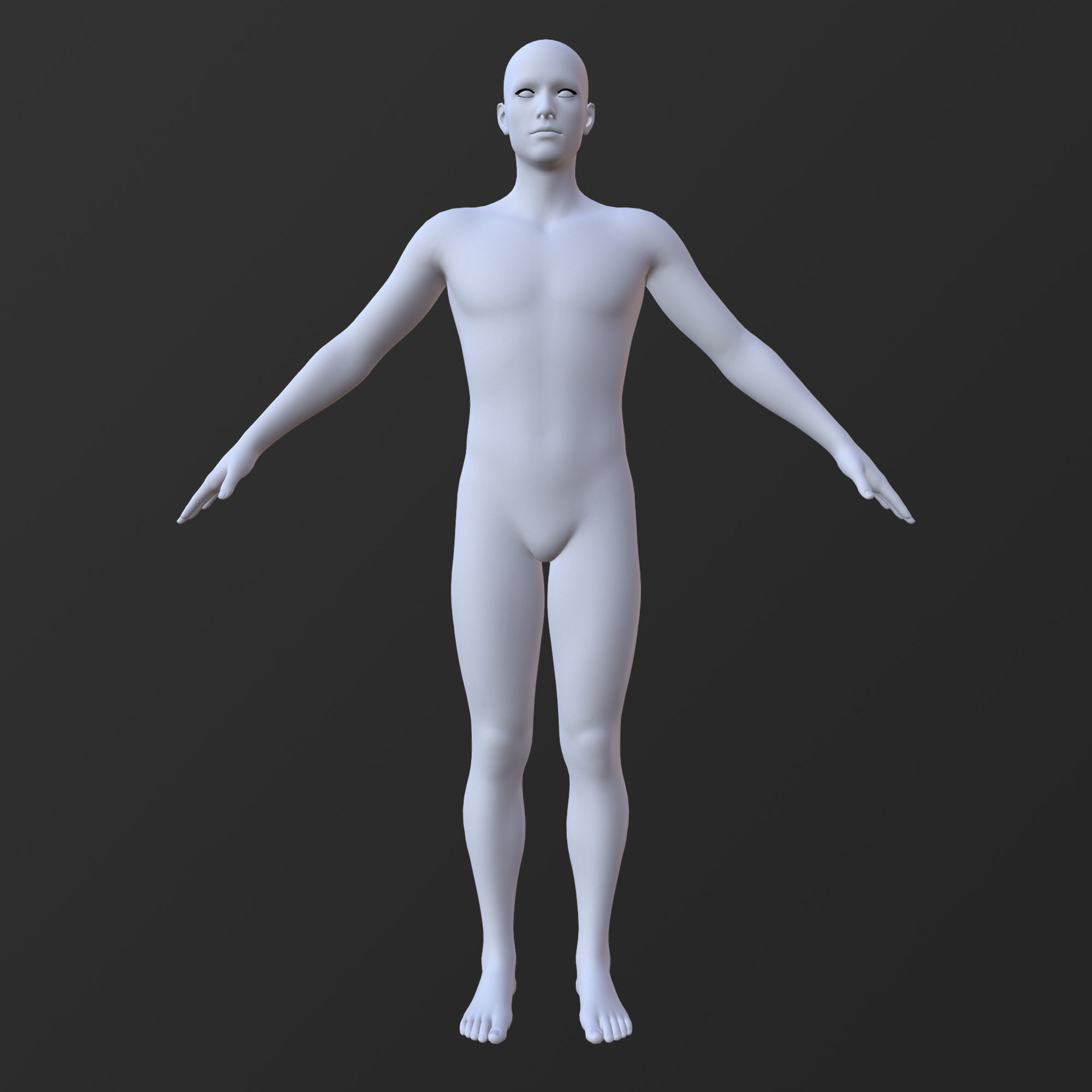 20 MALE BASE MESH  1-20 3D Model Collection_26