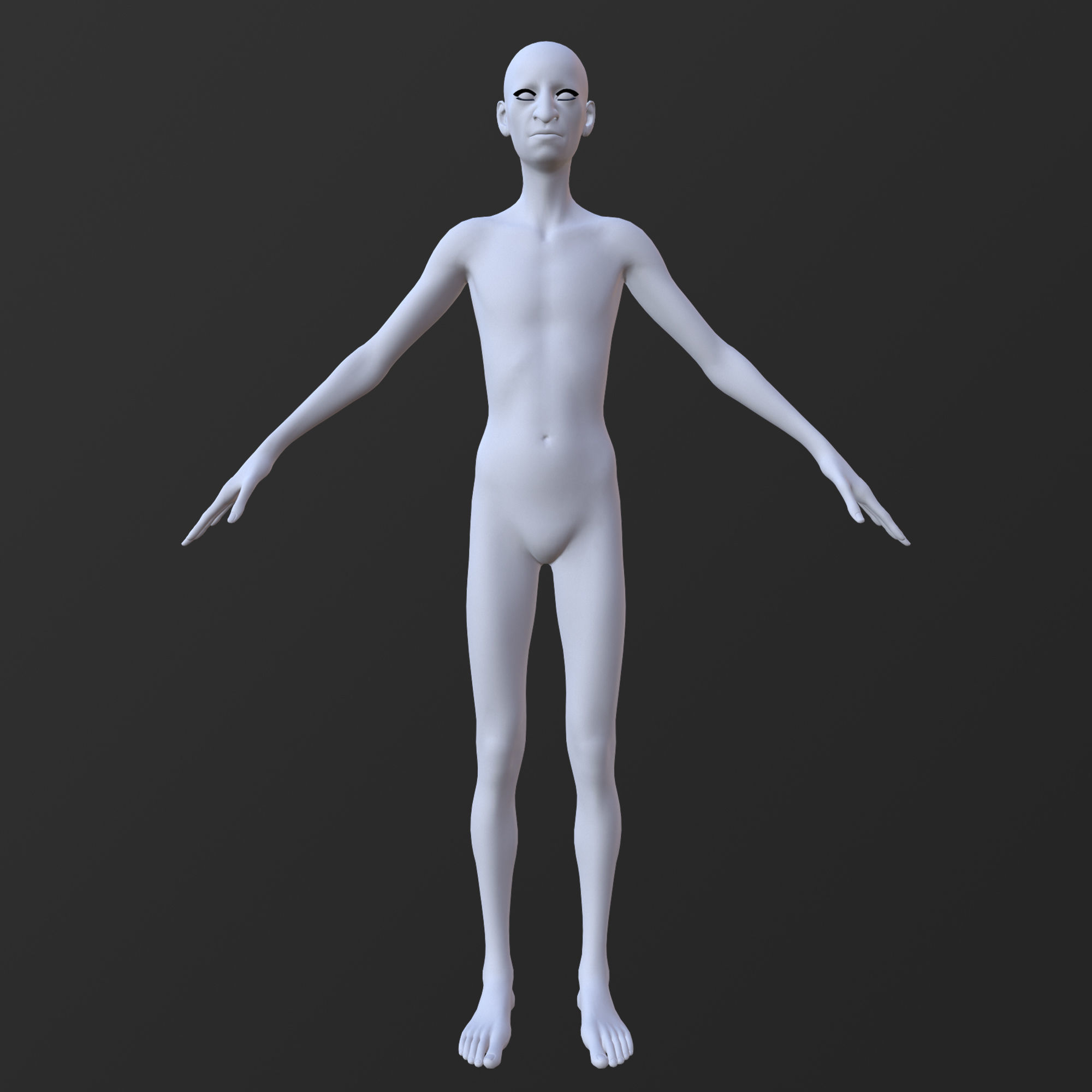 20 MALE BASE MESH  1-20 3D Model Collection_23