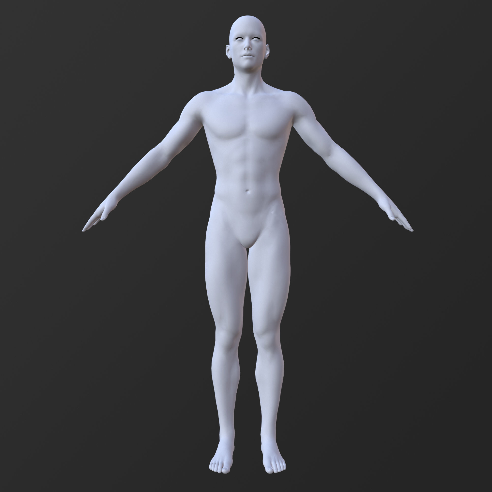 20 MALE BASE MESH  1-20 3D Model Collection_21