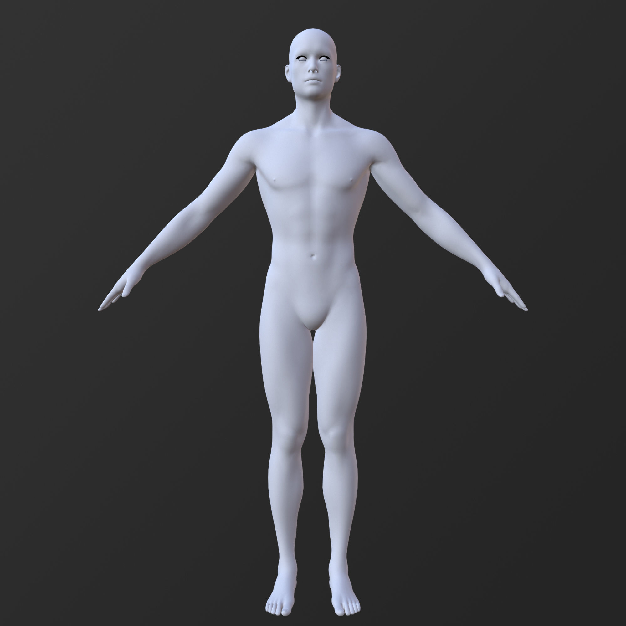 20 MALE BASE MESH  1-20 3D Model Collection_24