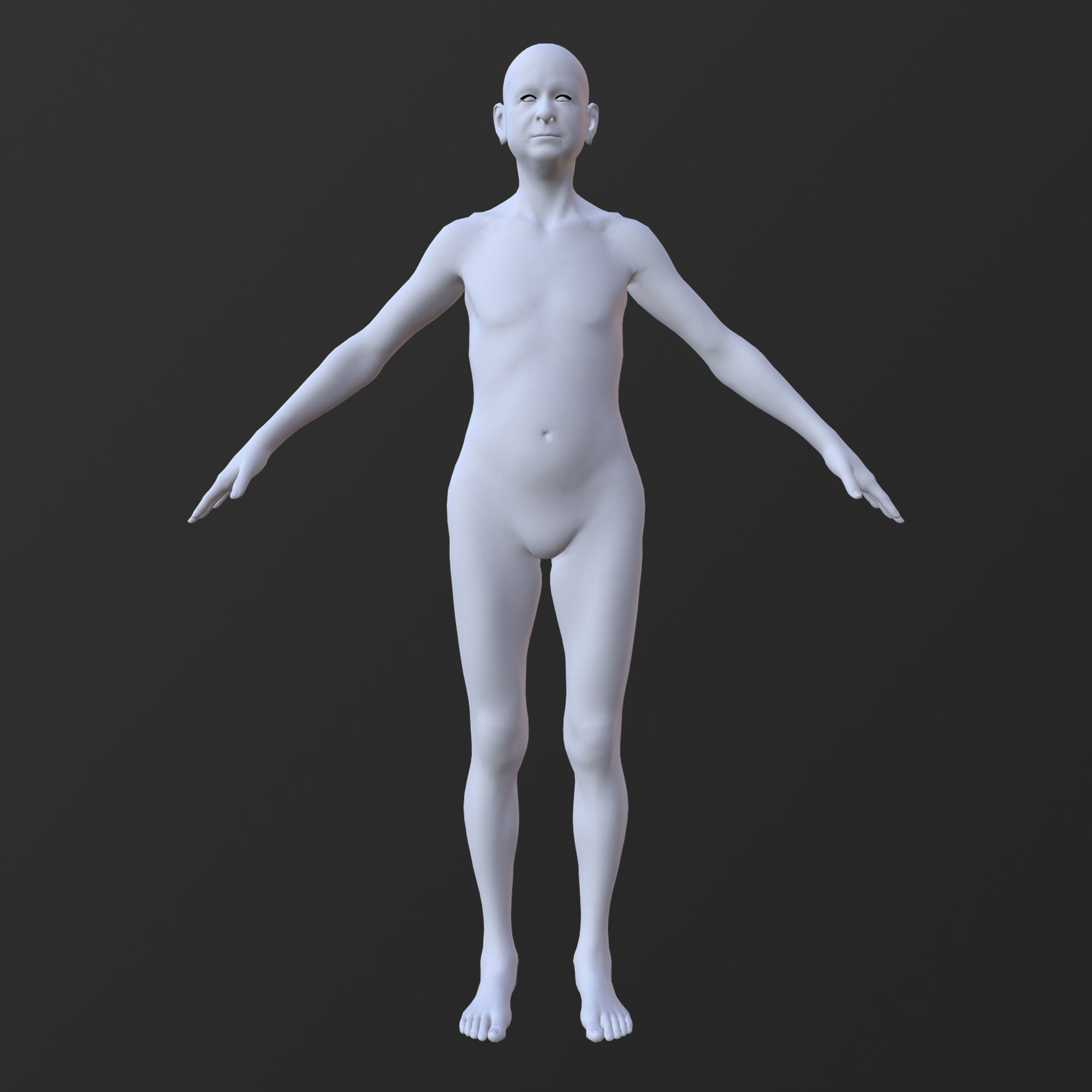 20 MALE BASE MESH  1-20 3D Model Collection_14