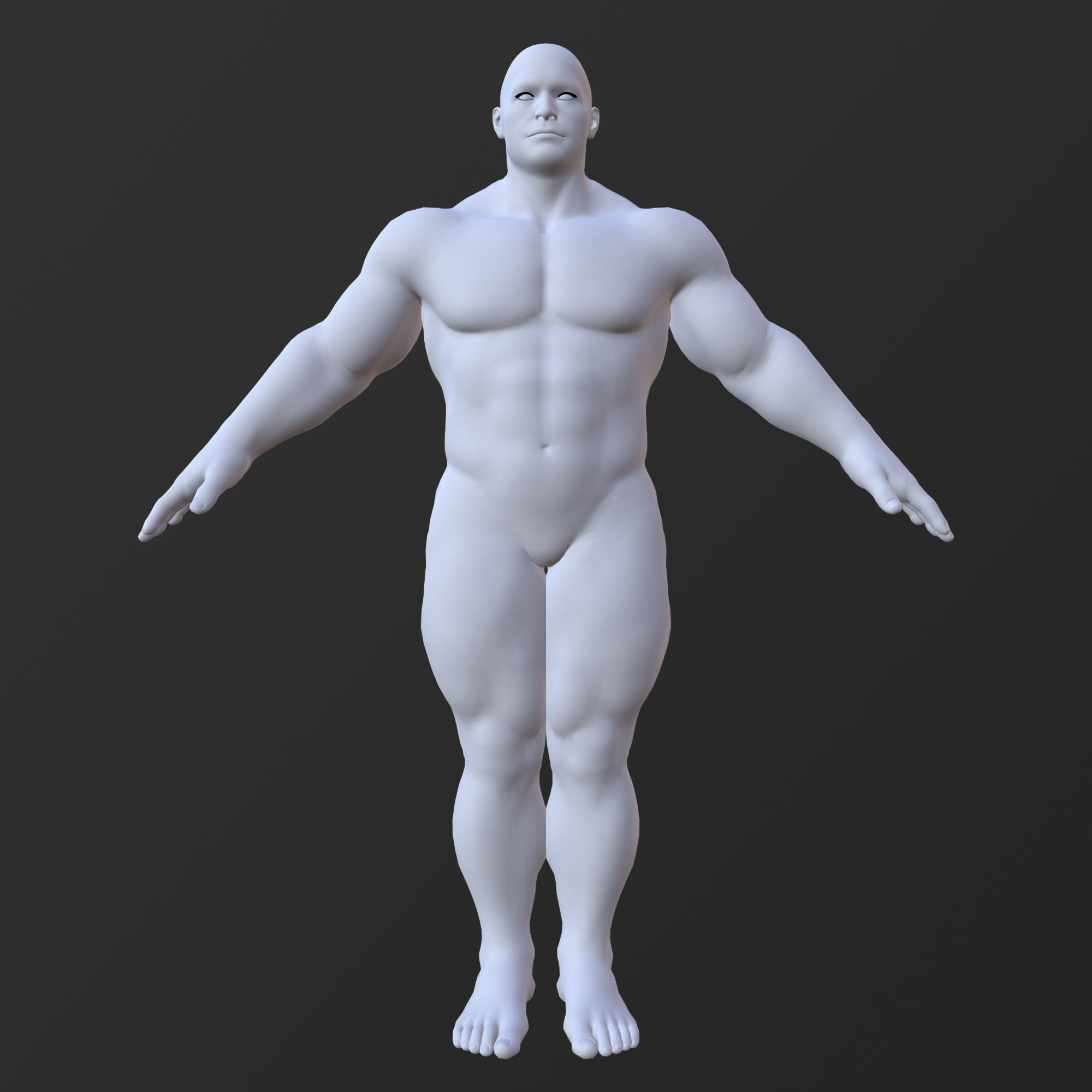 20 MALE BASE MESH  1-20 3D Model Collection_27