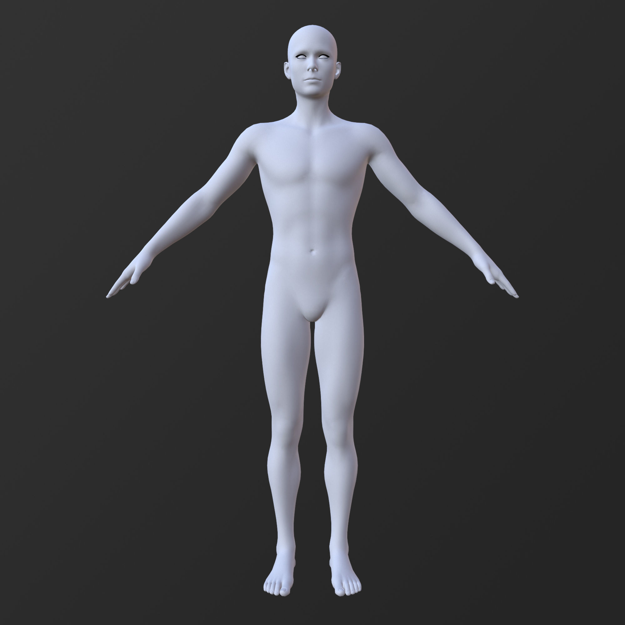 20 MALE BASE MESH  1-20 3D Model Collection_19