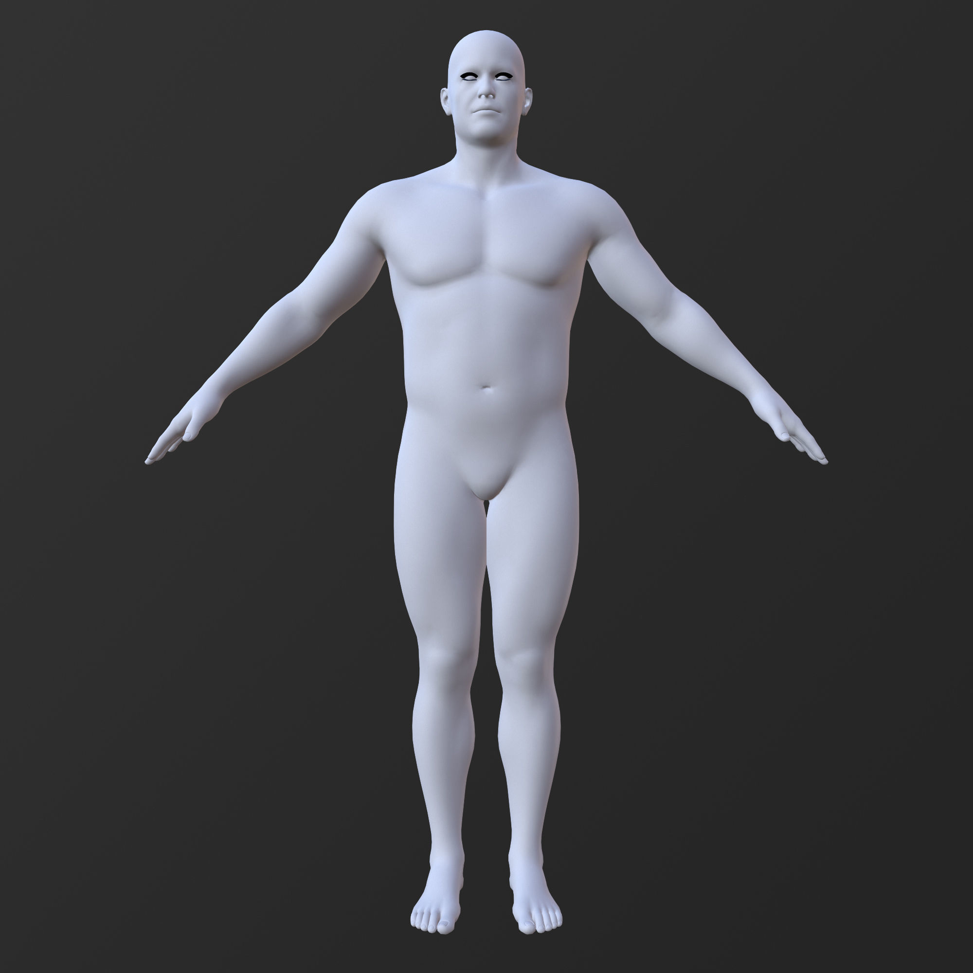 20 MALE BASE MESH  1-20 3D Model Collection_22