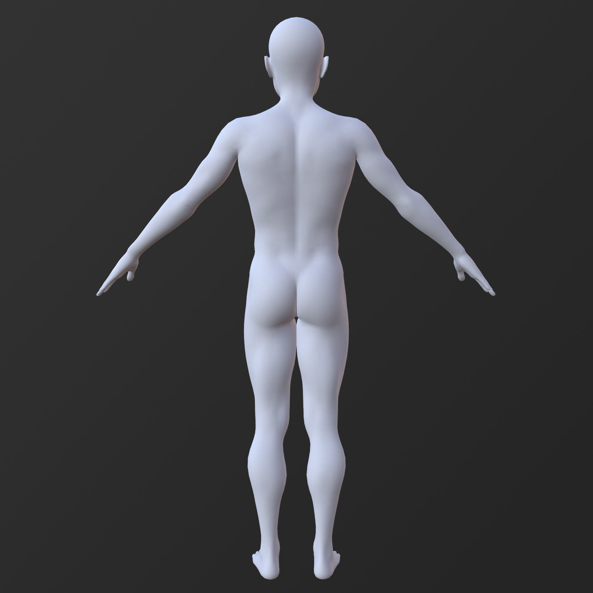 20 MALE BASE MESH  1-20 3D Model Collection_7