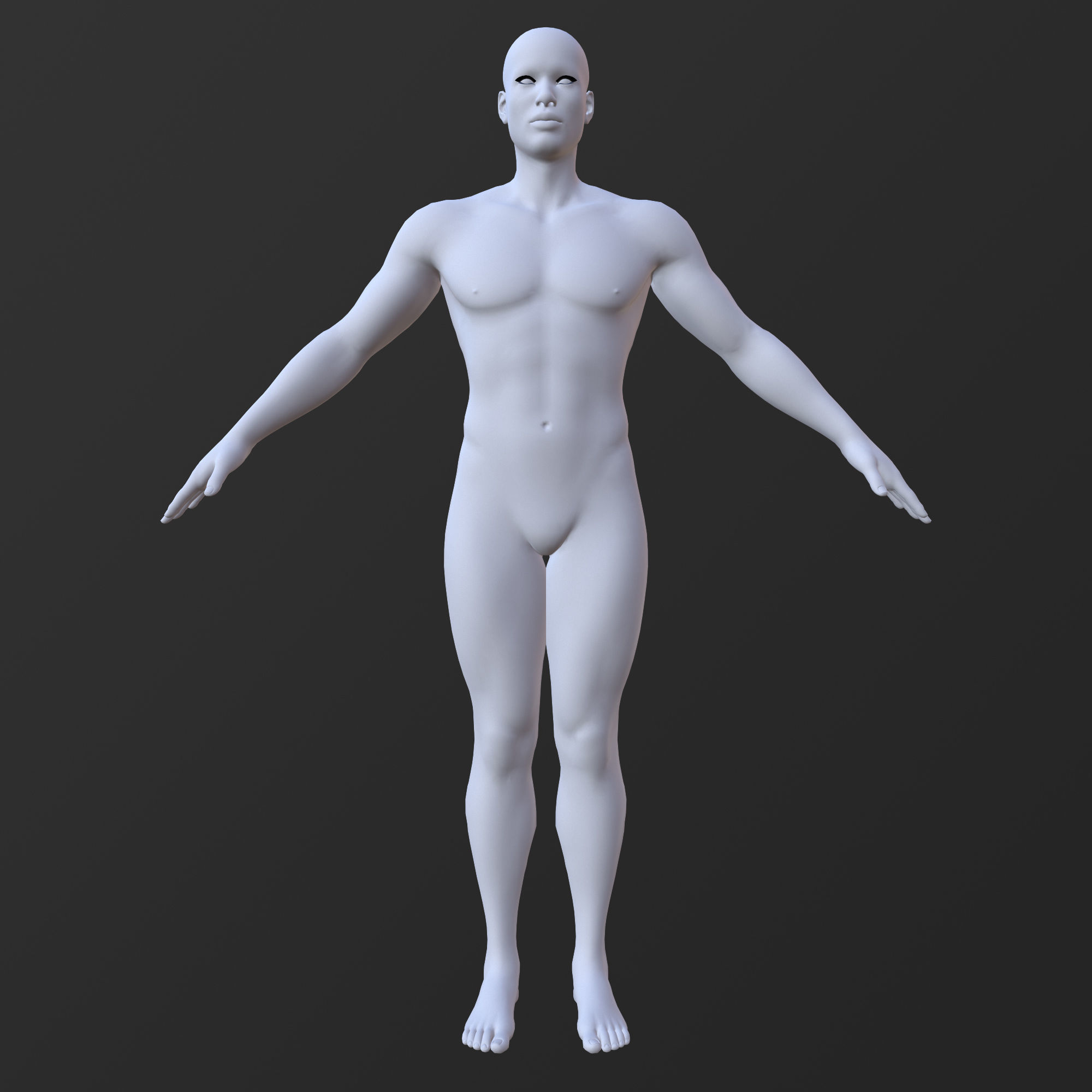 20 MALE BASE MESH  1-20 3D Model Collection_20