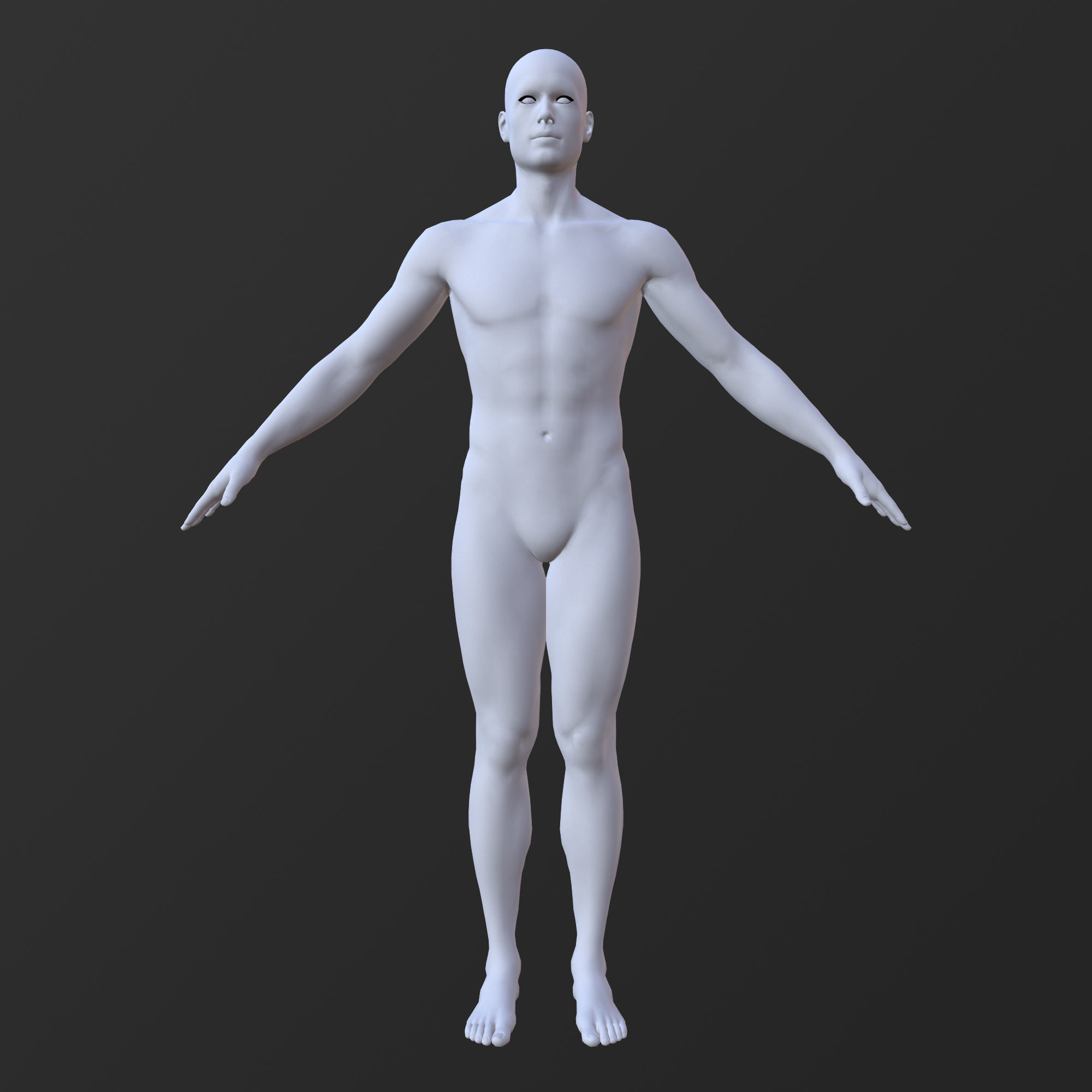 20 MALE BASE MESH  1-20 3D Model Collection_28