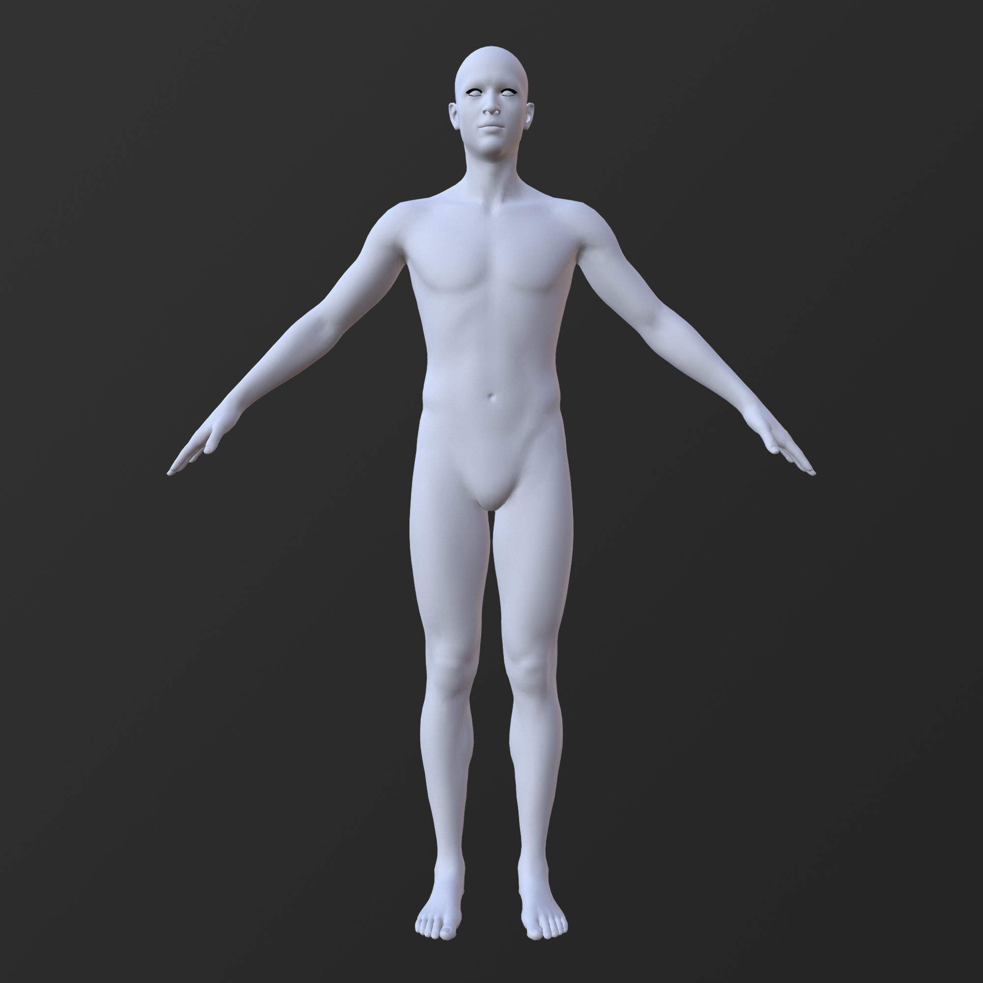 20 MALE BASE MESH  1-20 3D Model Collection_29