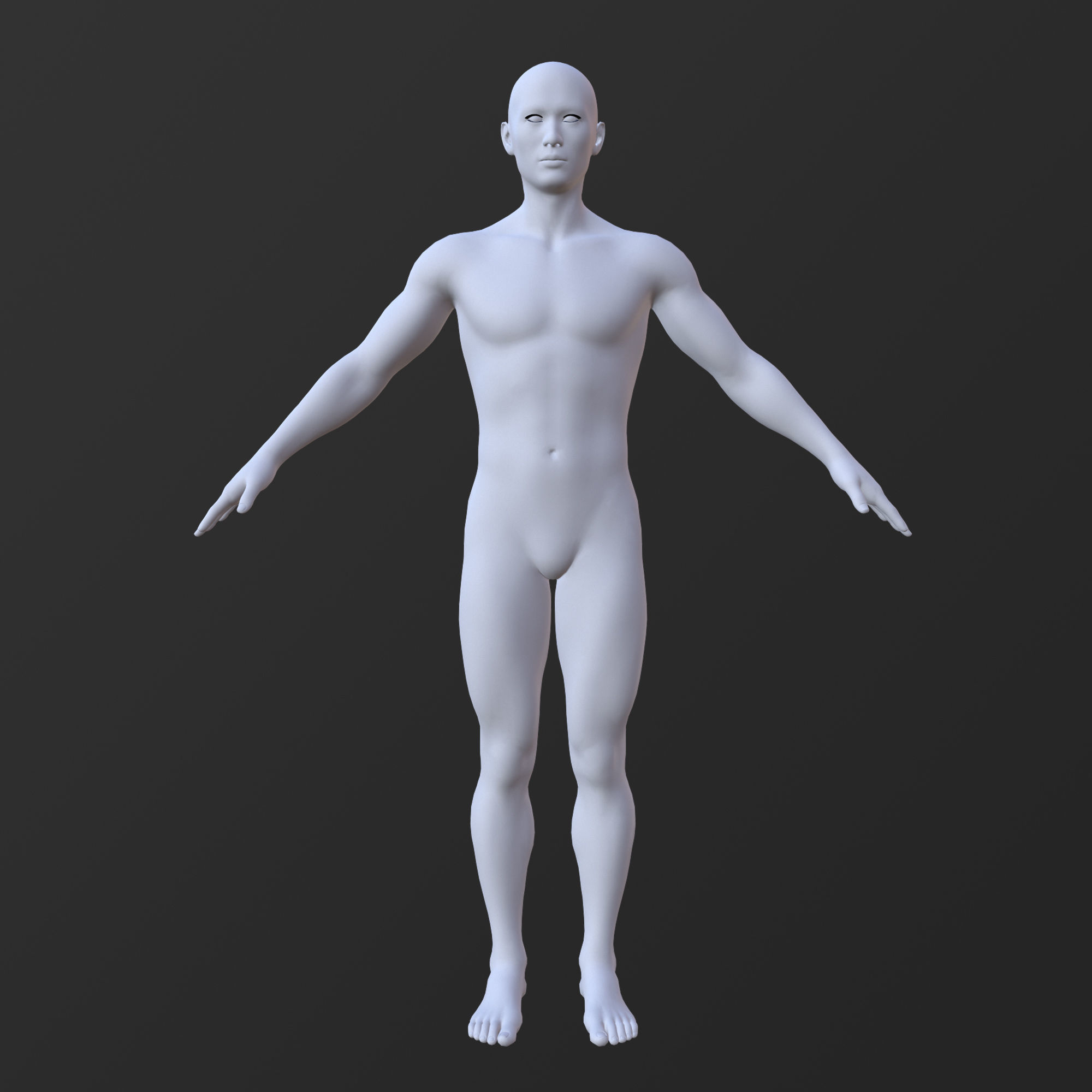 20 MALE BASE MESH  1-20 3D Model Collection_18
