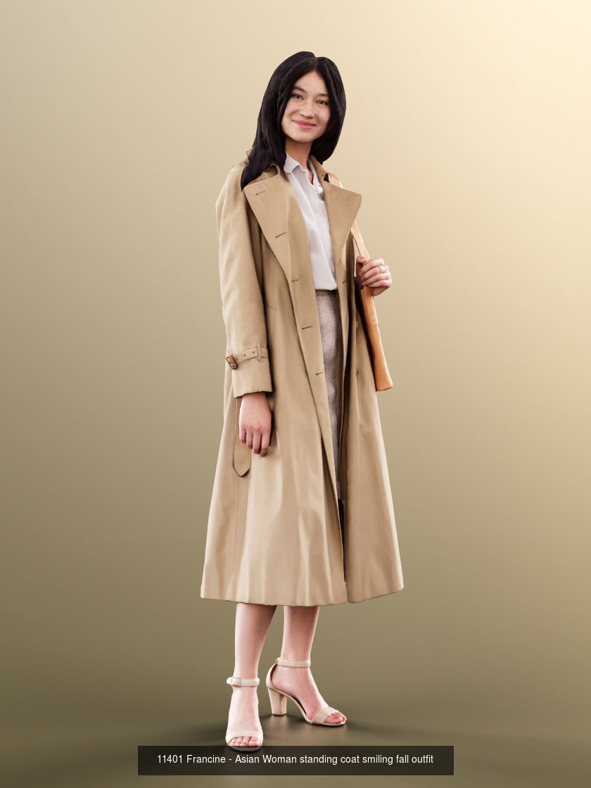 Asian People Casual Bundle 3D Model Collection_14