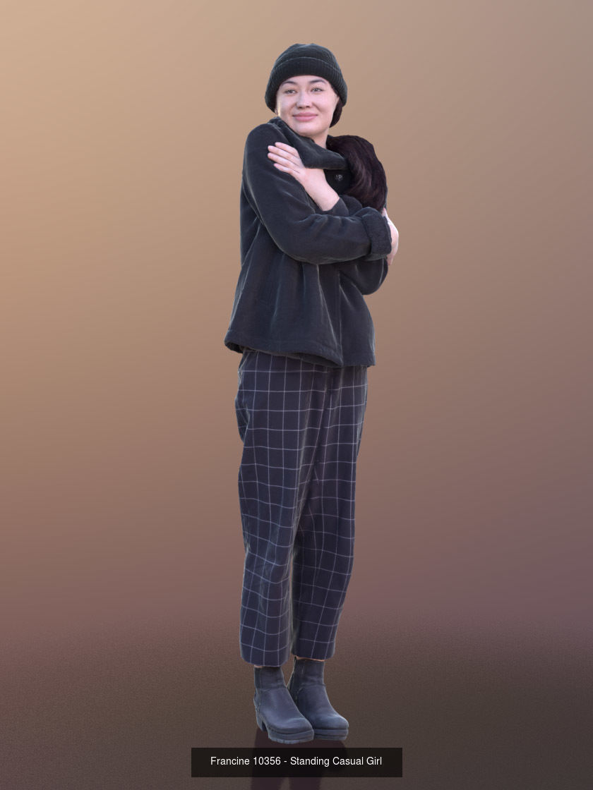 Asian People Casual Bundle 3D Model Collection_7