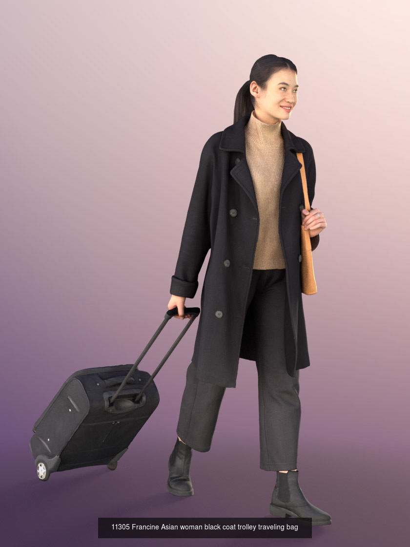 Asian People Casual Bundle 3D Model Collection_13