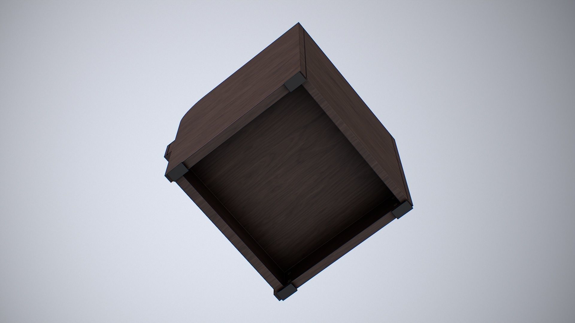 Bedside Cupboard Low-poly 3D model_16