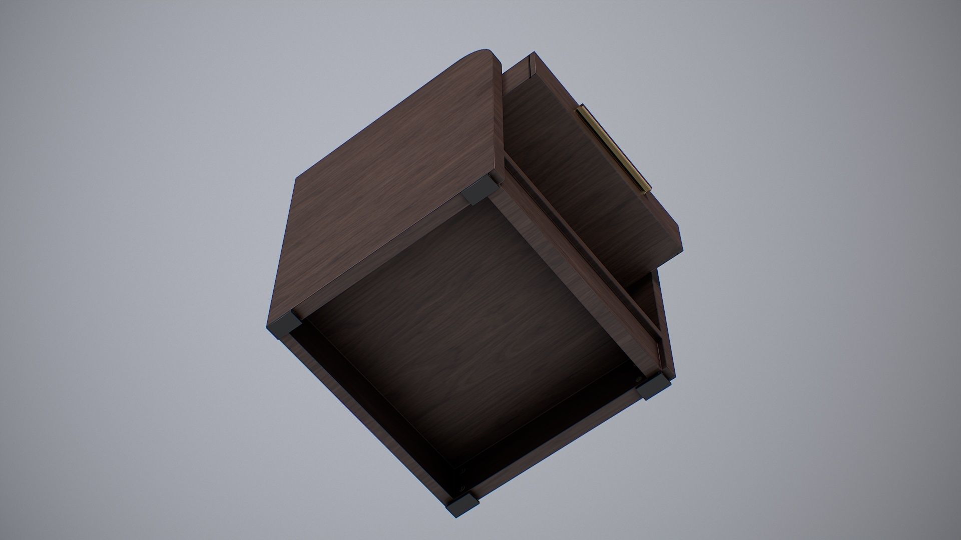 Bedside Cupboard Low-poly 3D model_14