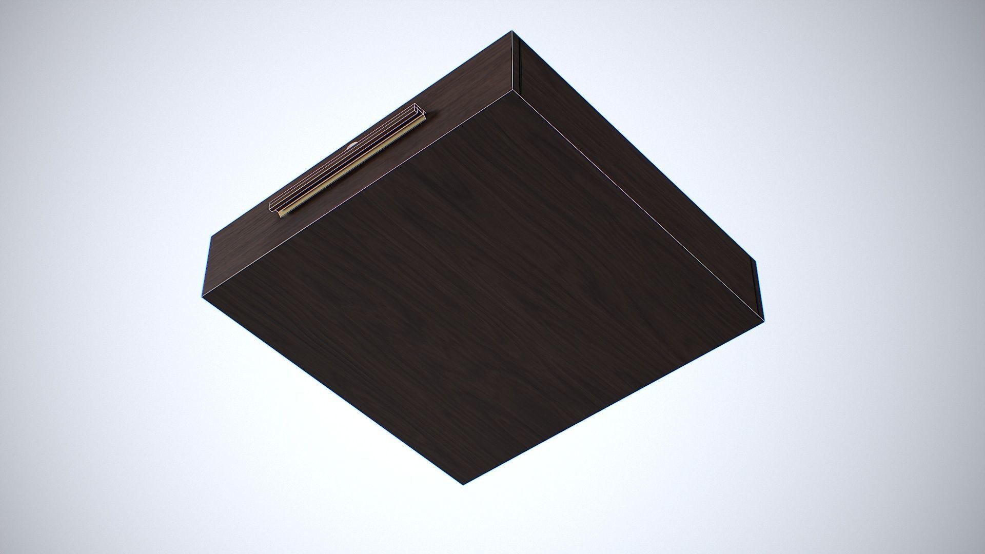 Bedside Cupboard Low-poly 3D model_4