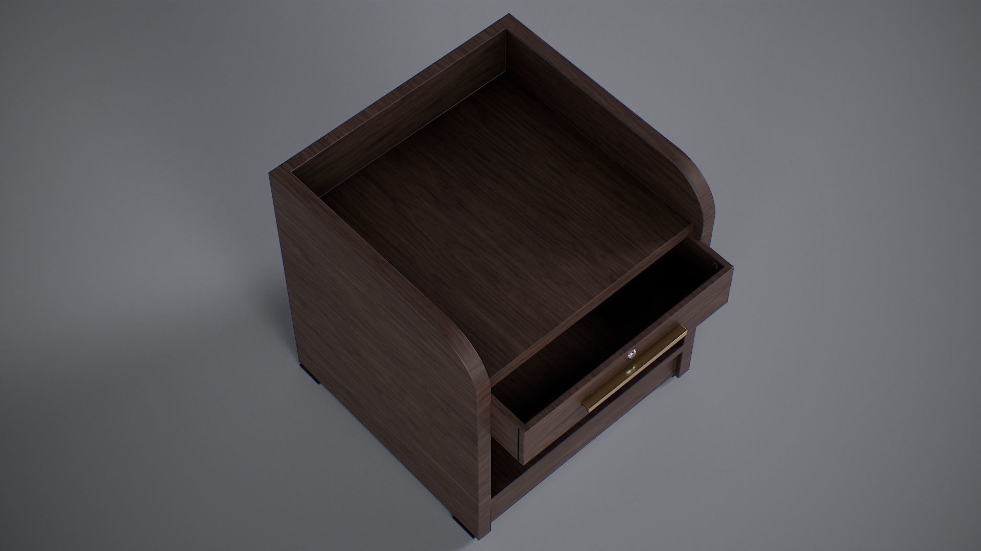 Bedside Cupboard Low-poly 3D model_8