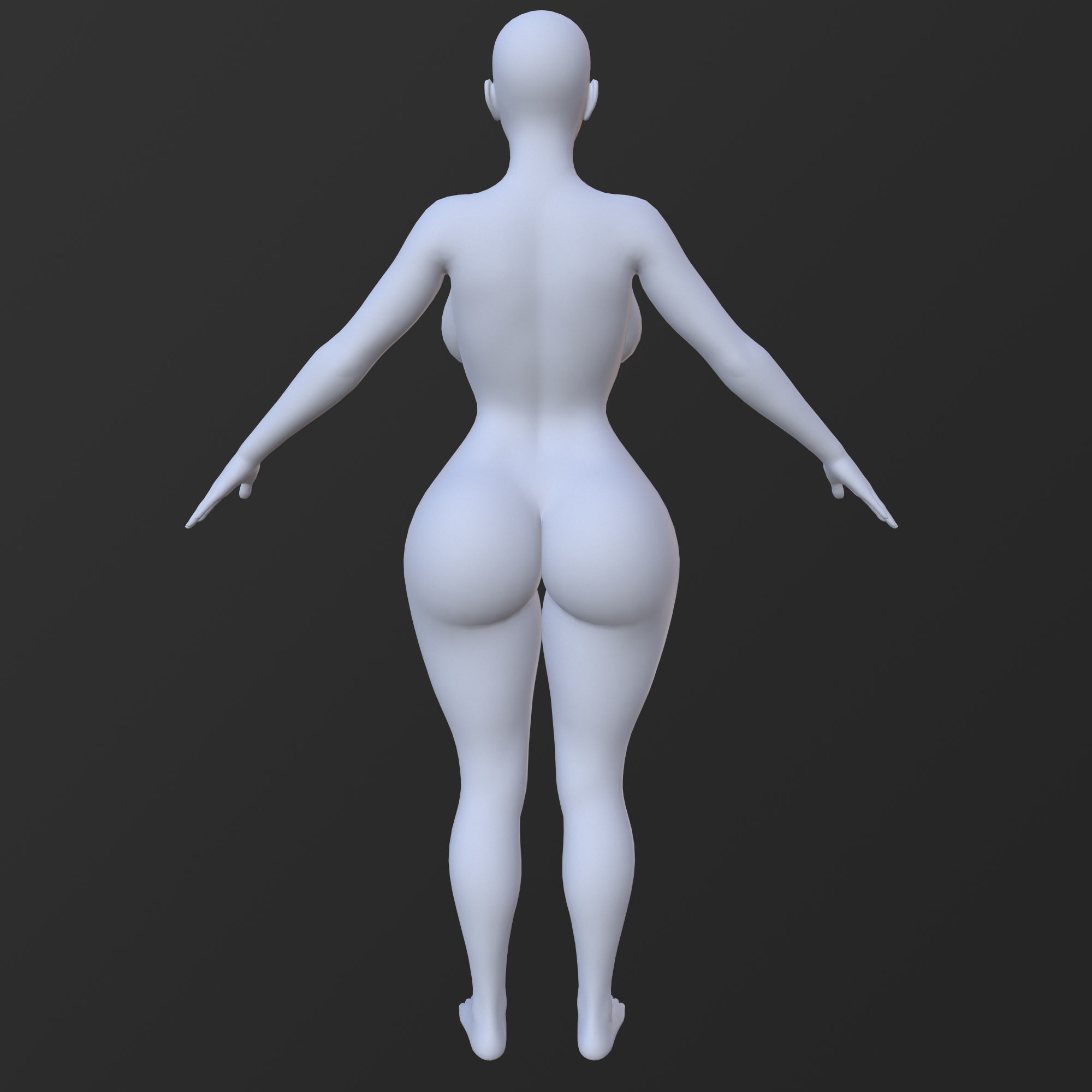 30 FEMALE BASE MESH  1-30 3D Model Collection_26