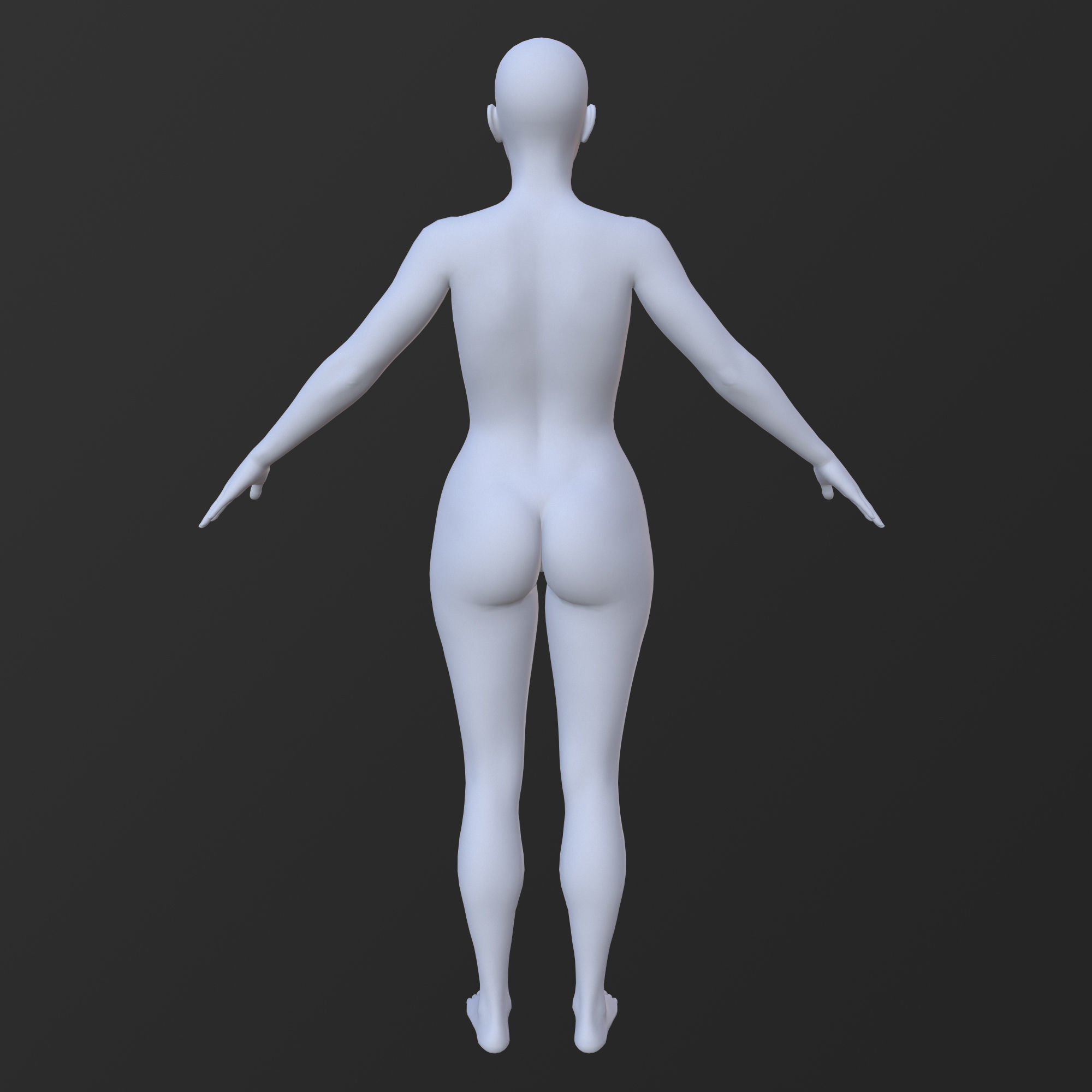 30 FEMALE BASE MESH  1-30 3D Model Collection_44