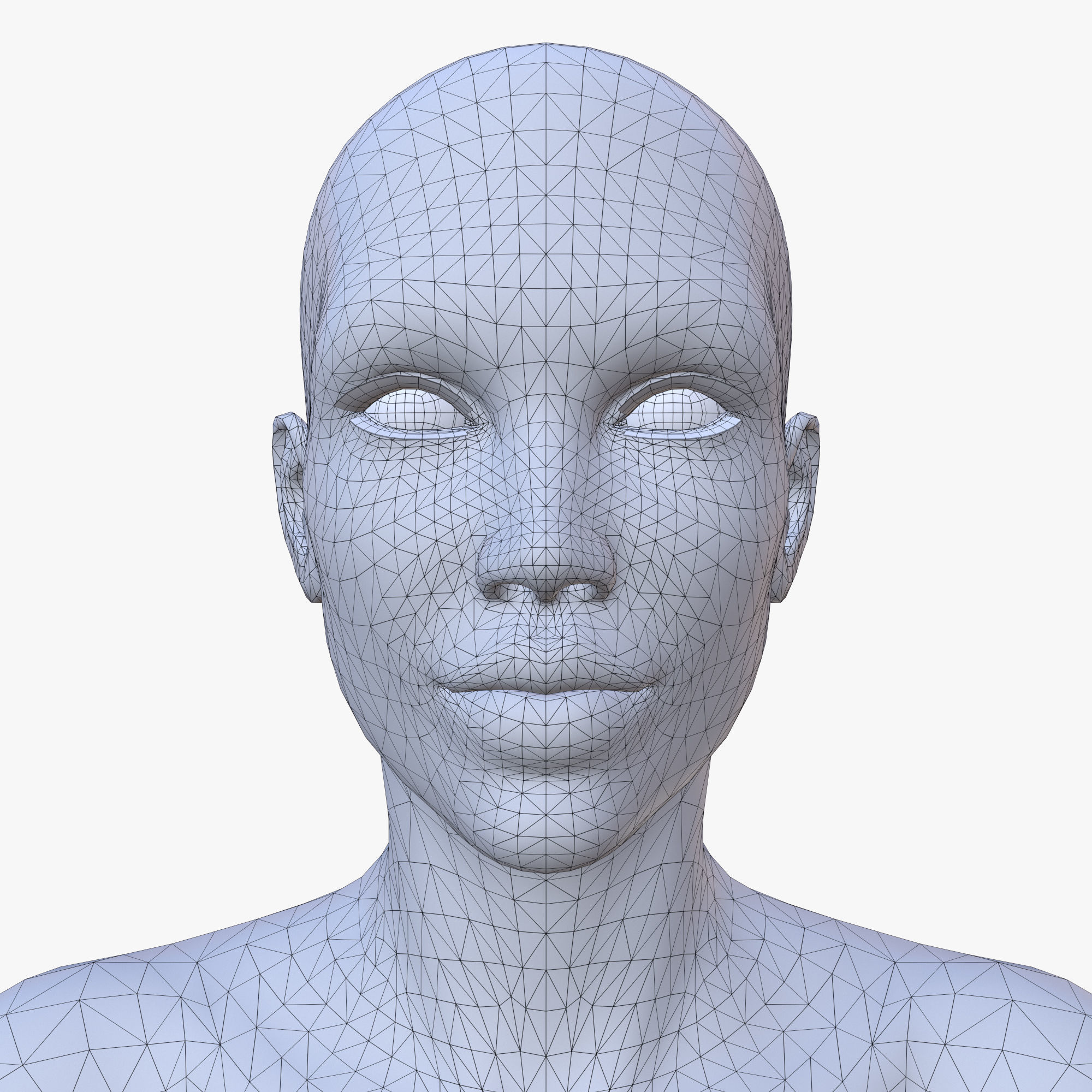 30 FEMALE BASE MESH  1-30 3D Model Collection_49