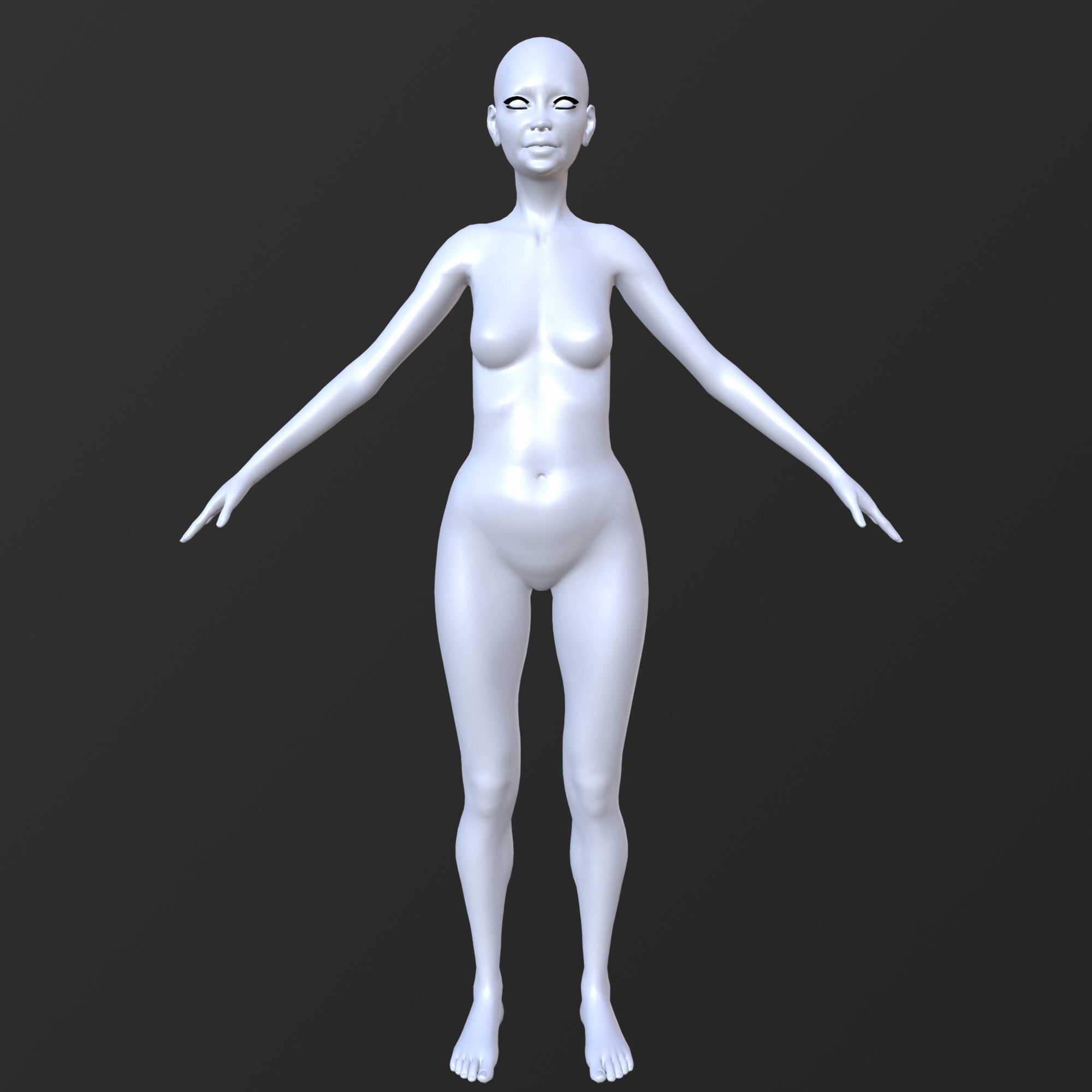 30 FEMALE BASE MESH  1-30 3D Model Collection_22