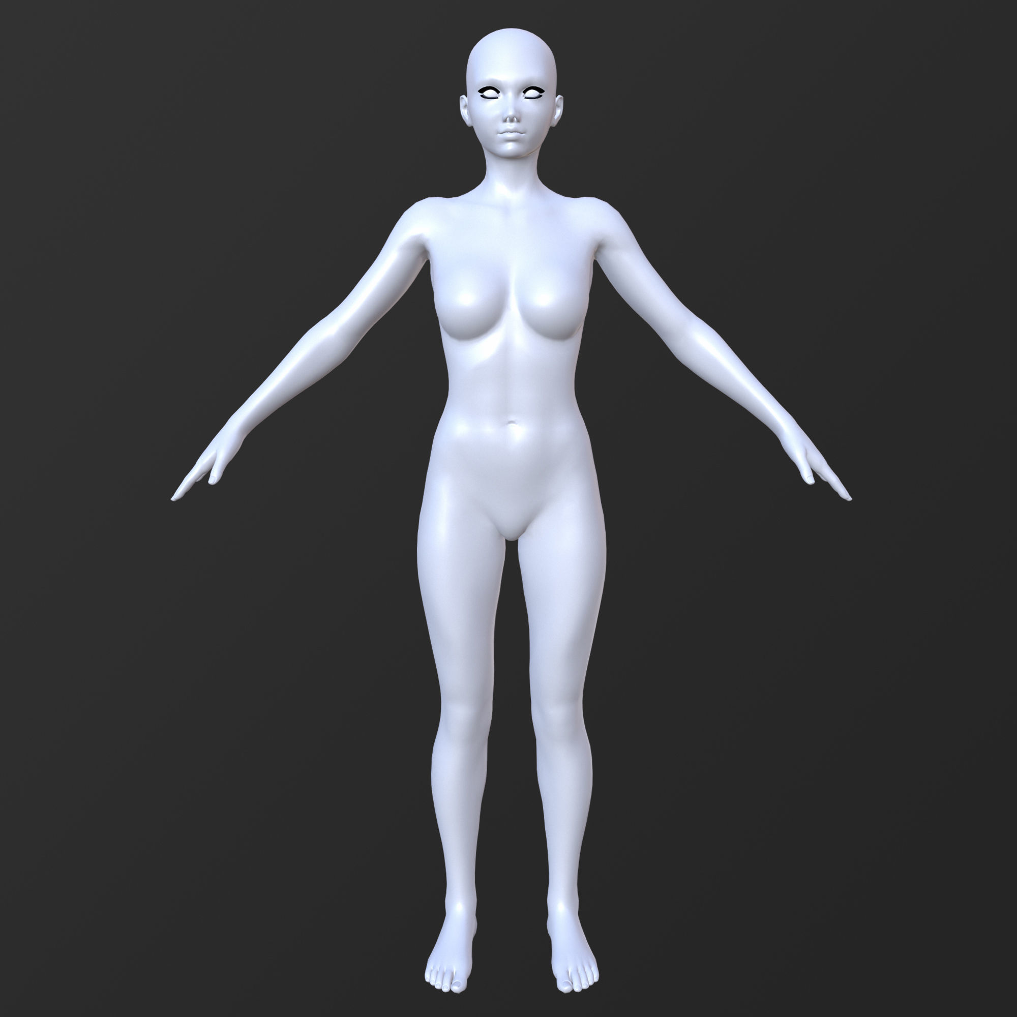 30 FEMALE BASE MESH  1-30 3D Model Collection_41
