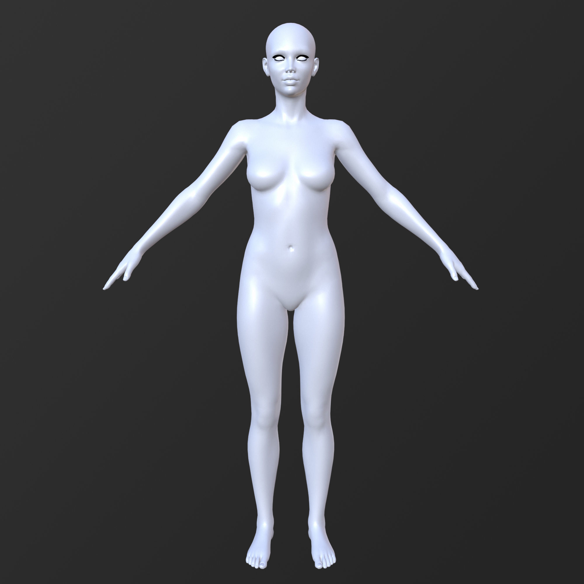 30 FEMALE BASE MESH  1-30 3D Model Collection_18