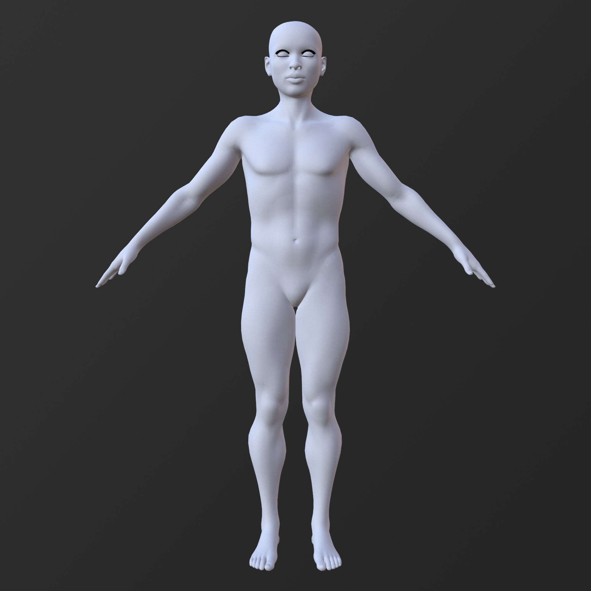 50 BASE MESH 3D Model Collection_37