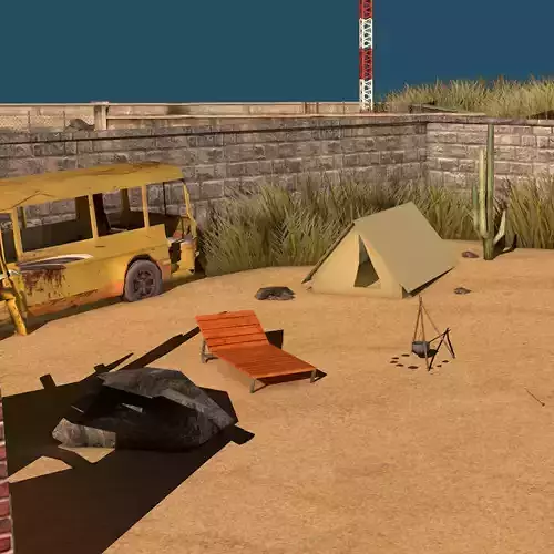 Low poly 3D Environment