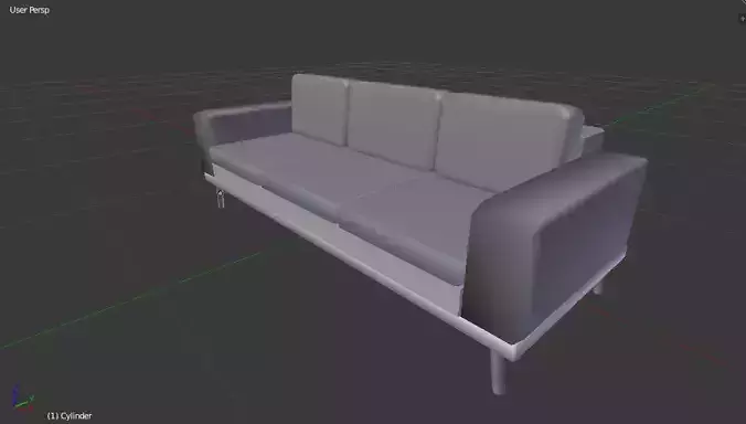 Siple Sofa Free 3D model