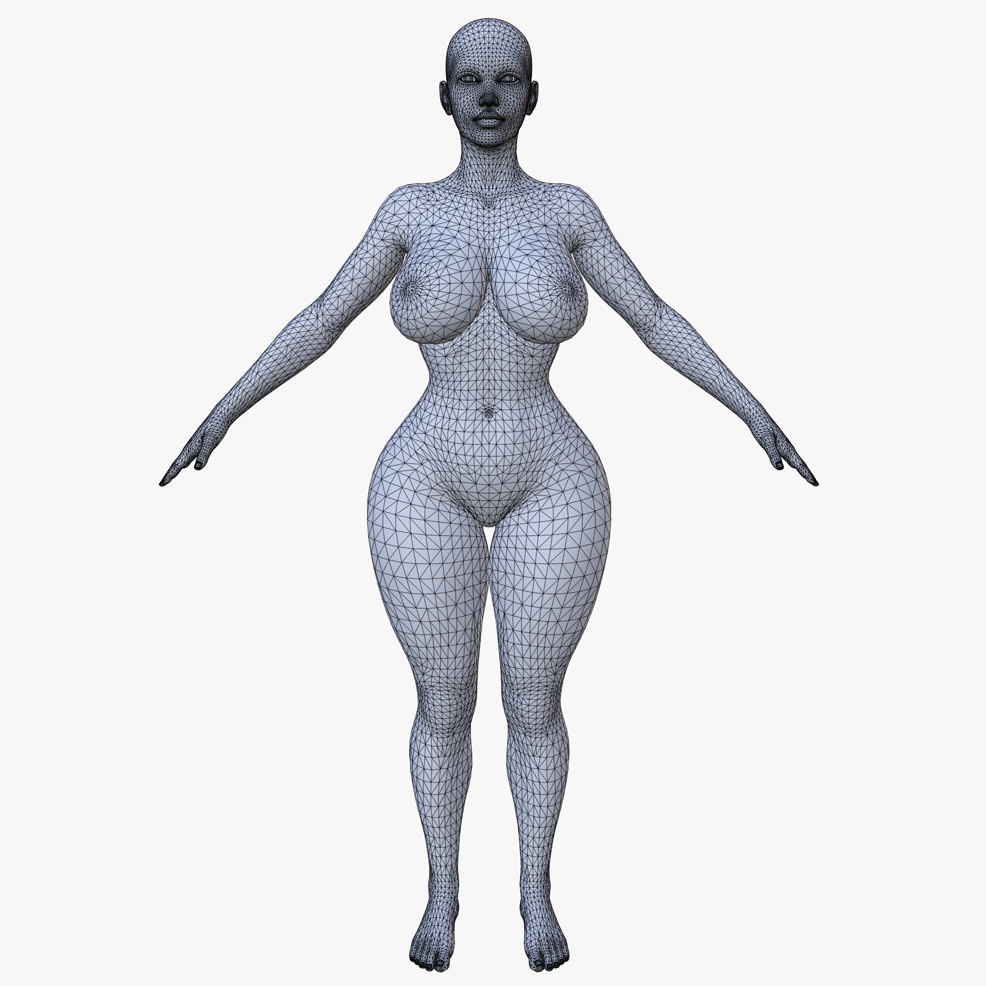 20 FEMALE BASE MESH  1-20 3D Model Collection_30