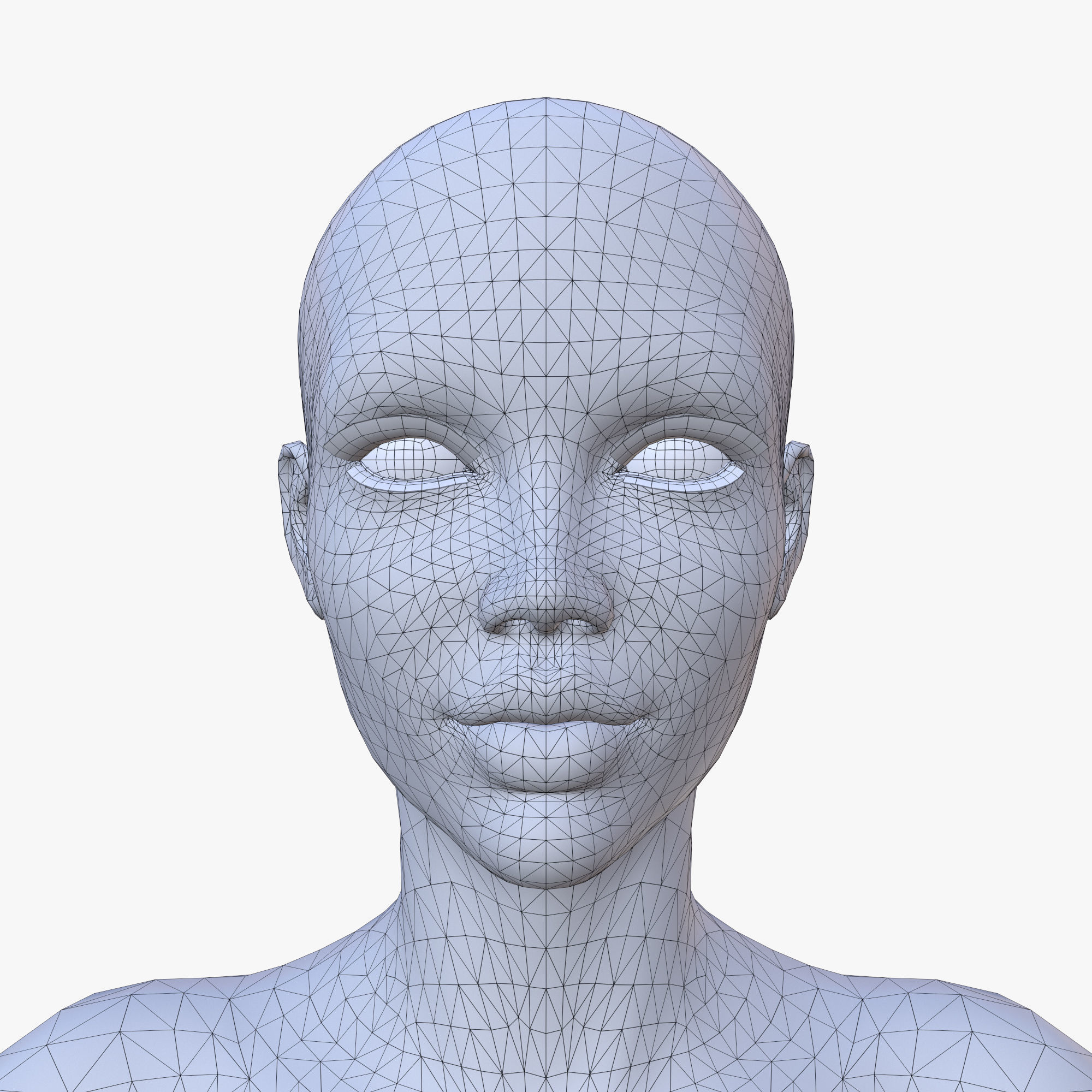 20 FEMALE BASE MESH  1-20 3D Model Collection_15