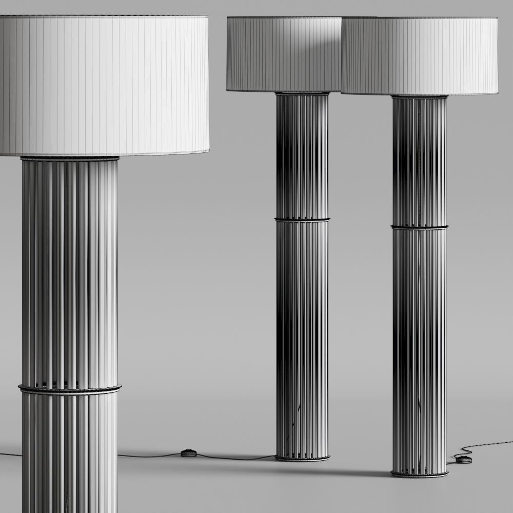 Hugues Chevalier Danton Floor Lamps 3D model_3