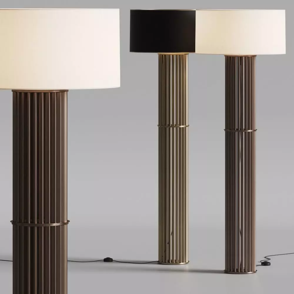 Hugues Chevalier Danton Floor Lamps 3D model_0