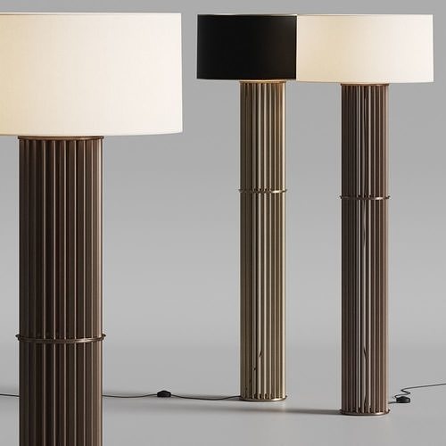 Hugues Chevalier Danton Floor Lamps 3D model