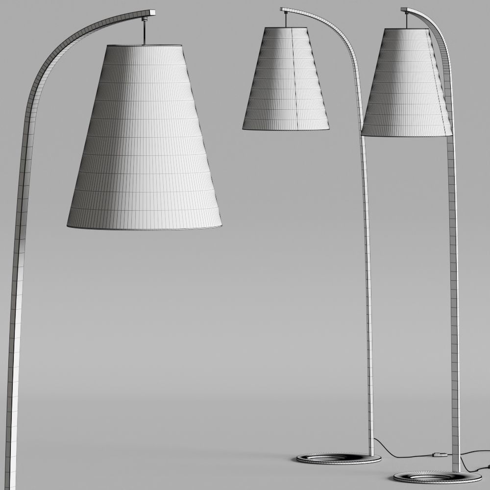Egoitaliano Cobe Floor Lamps 3D model_2