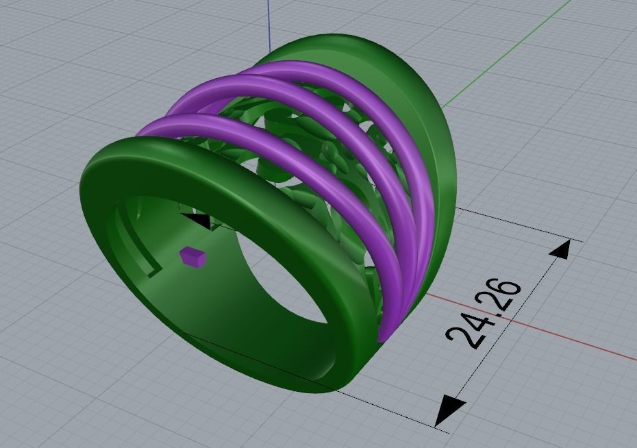 beautiful ring 3D print model_2