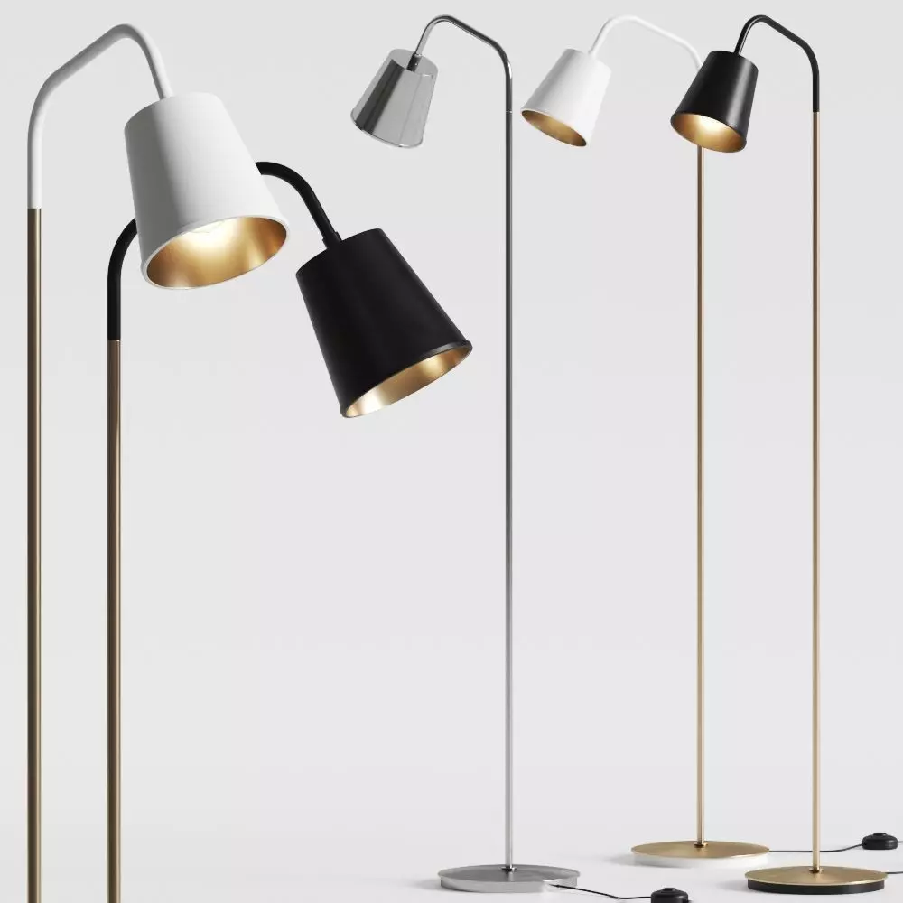 CB2 Exclusive Crane Floor Lamps 3D model_0