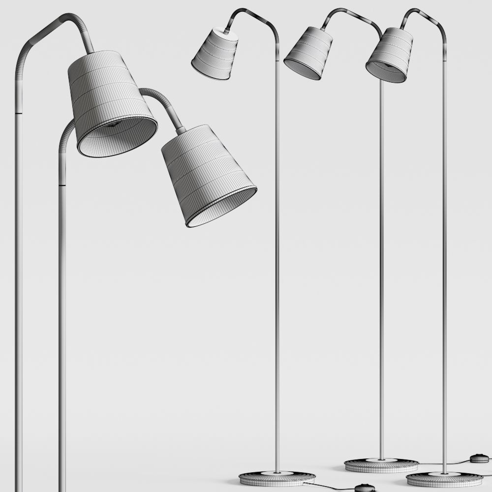 CB2 Exclusive Crane Floor Lamps 3D model_3