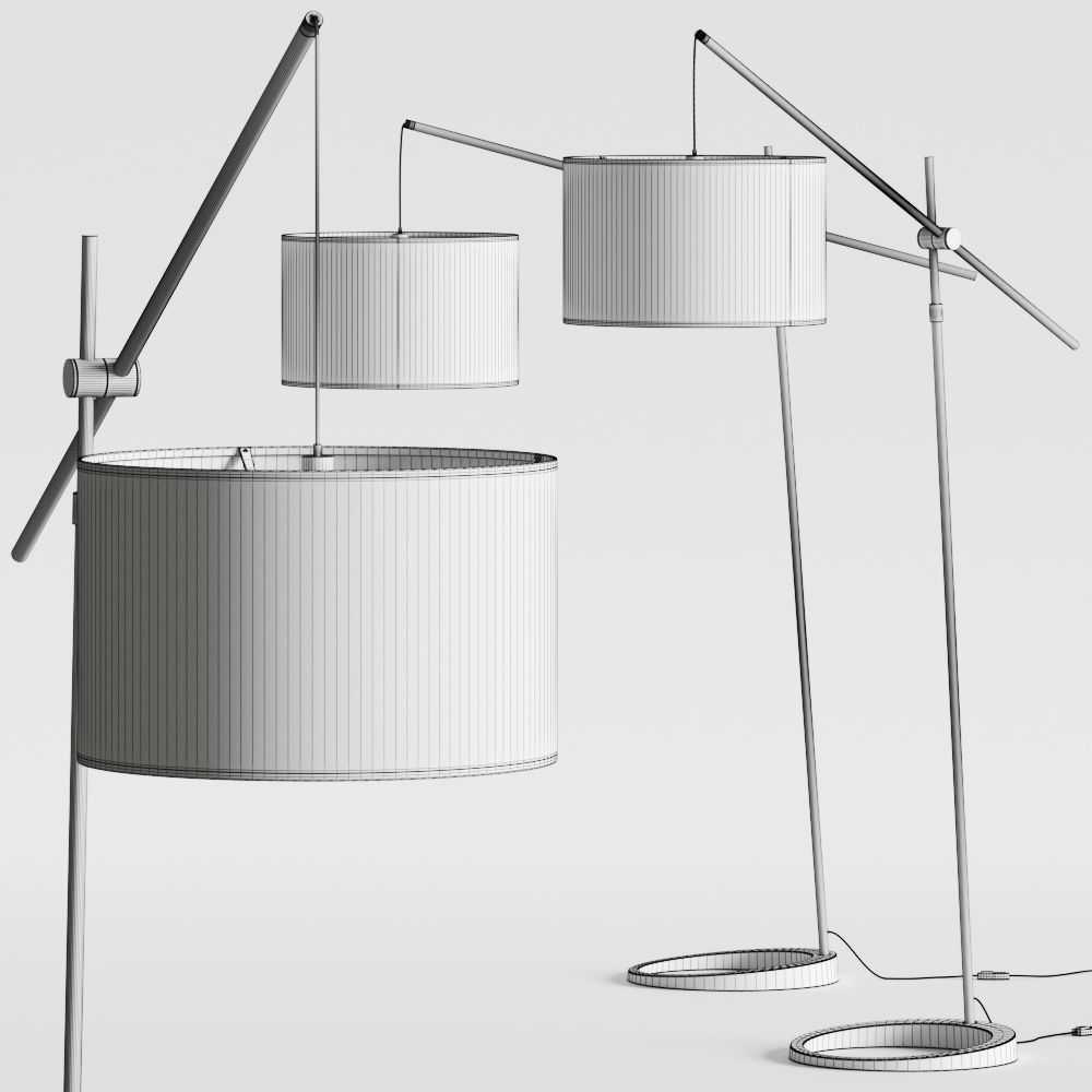 CB2 Exclusive Beam Floor Lamp 3D model_2