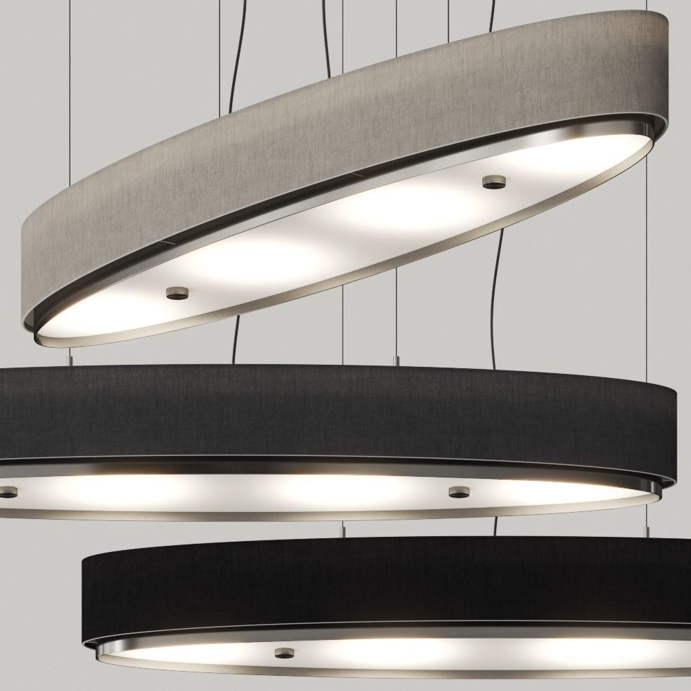 Estiluz Iris Linear Pendant Lamps 3D model_1