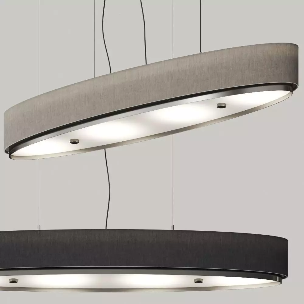 Estiluz Iris Linear Pendant Lamps 3D model_0