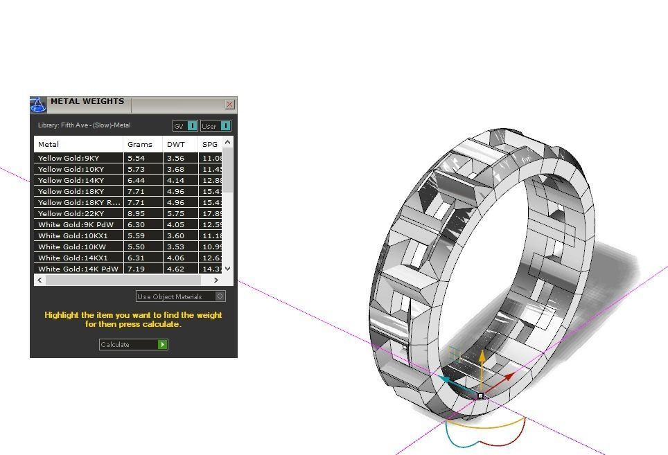 wedding ring 3D print model_5